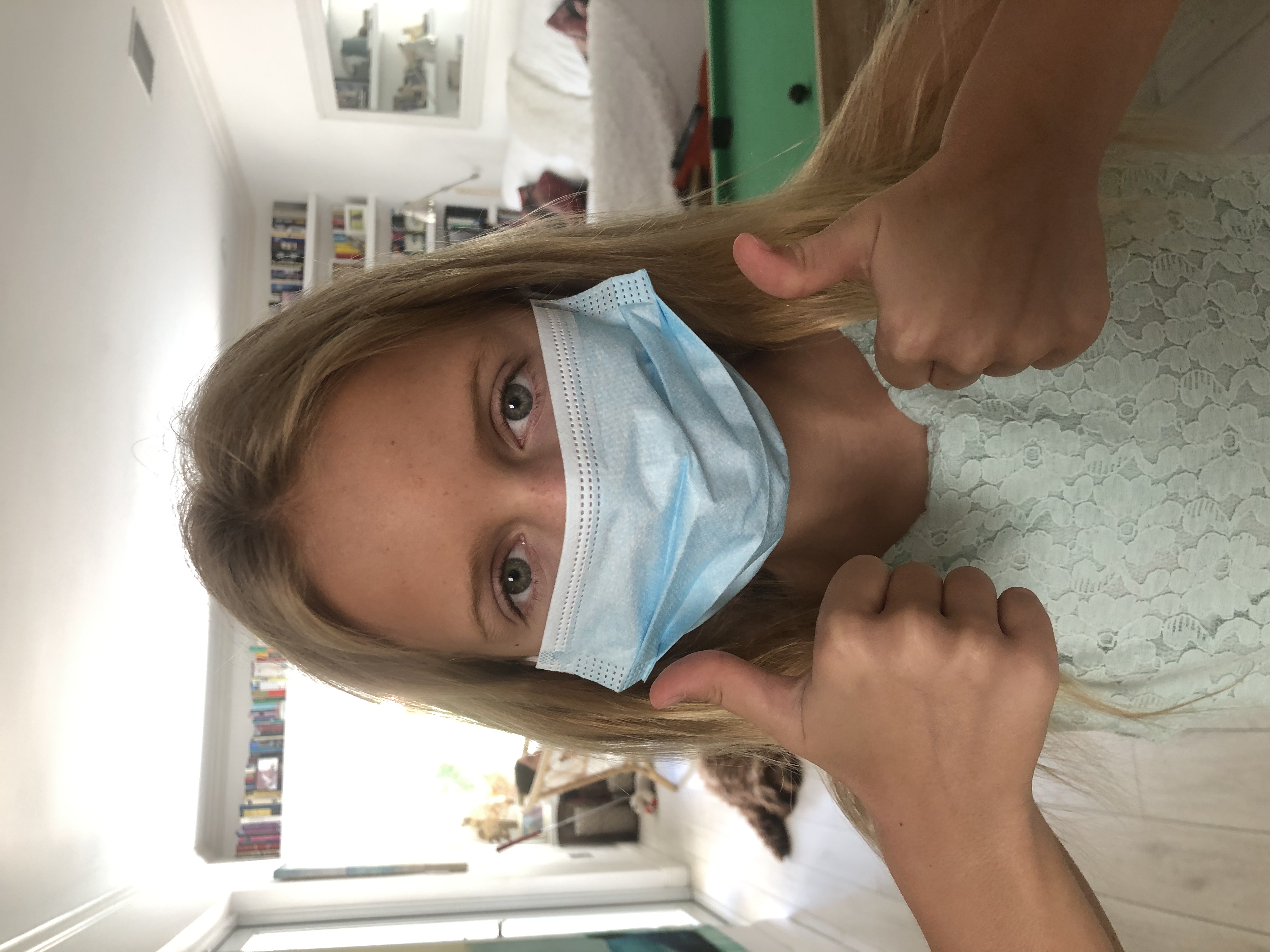 The student's selfie submission