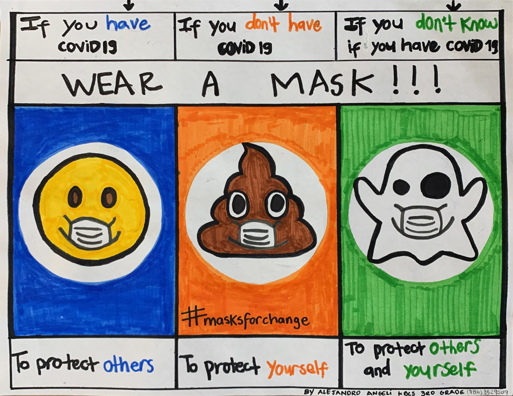 The student's poster submission
