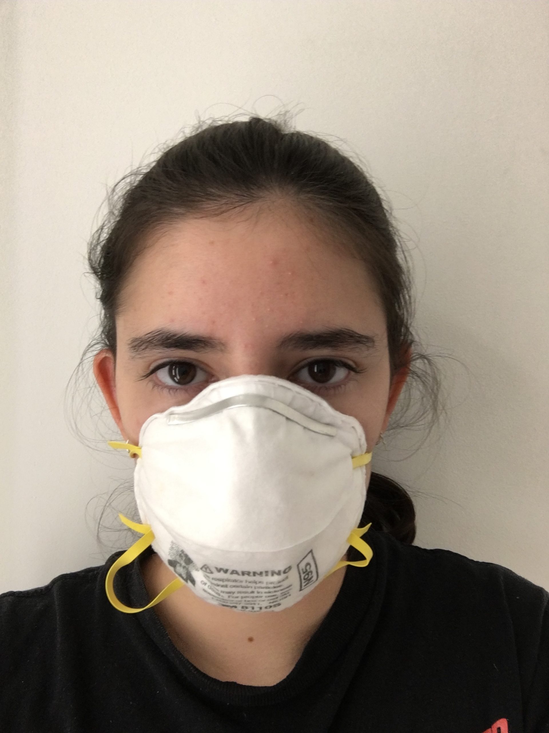 The student's selfie submission