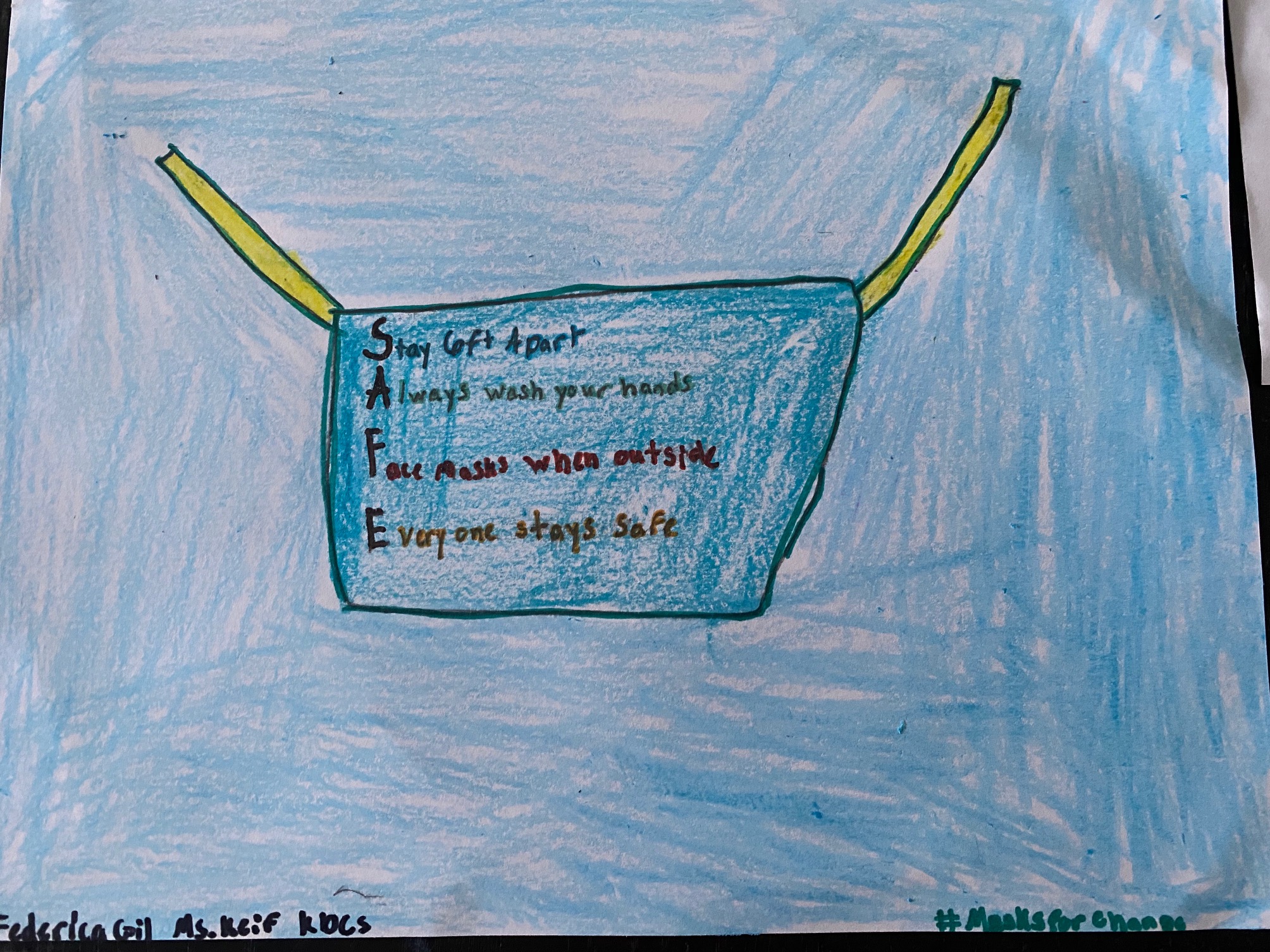 The student's poster submission