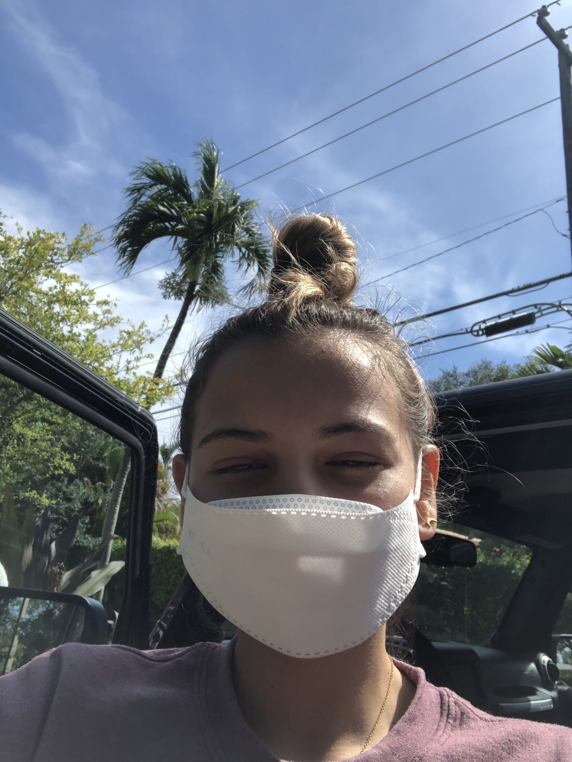 The student's selfie submission