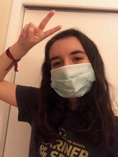 The student's selfie submission