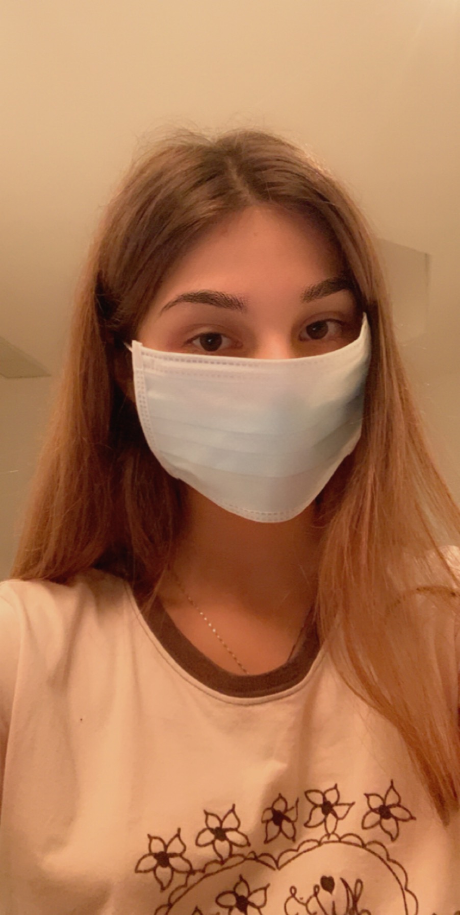 The student's selfie submission