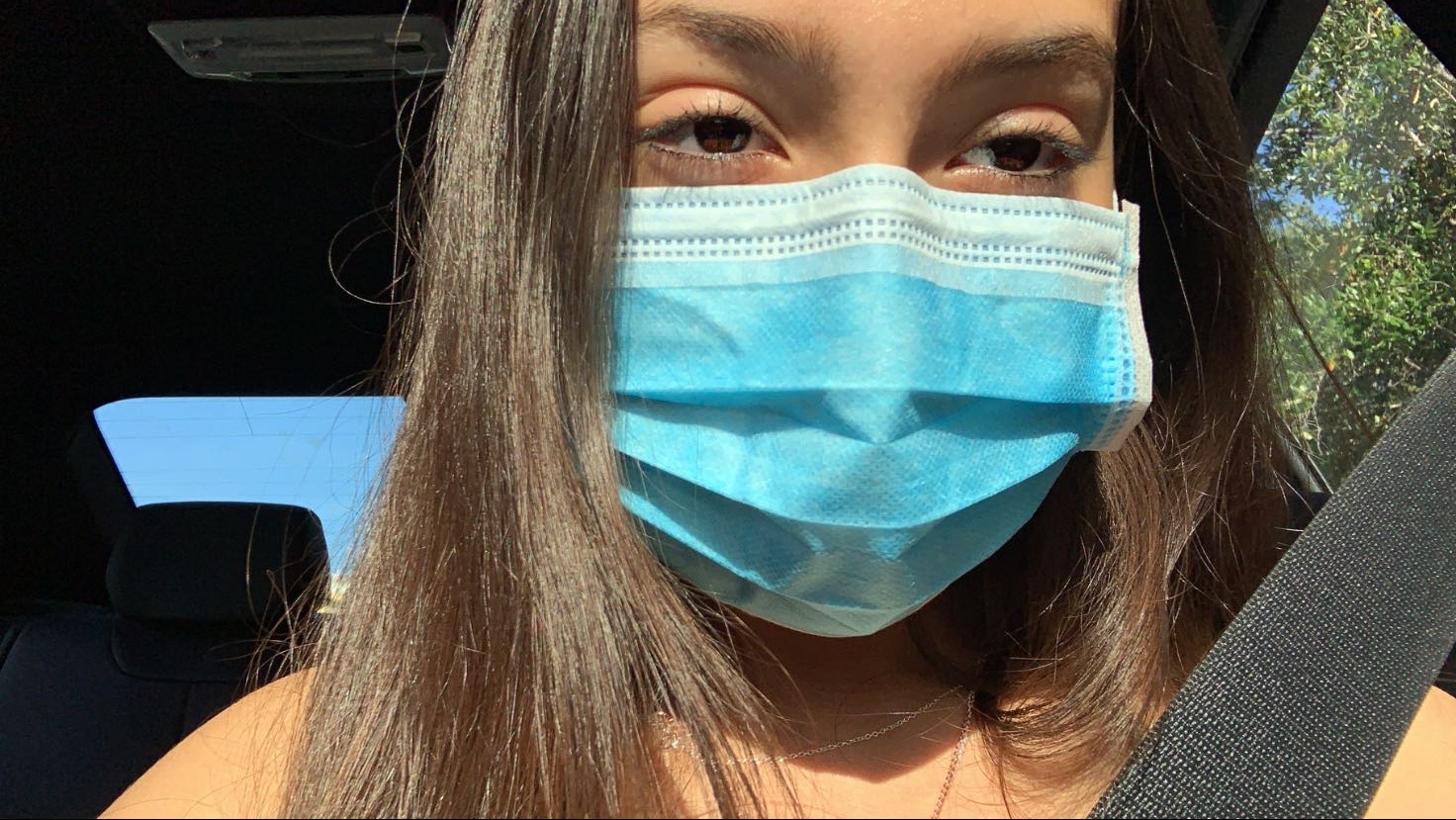 The student's selfie submission