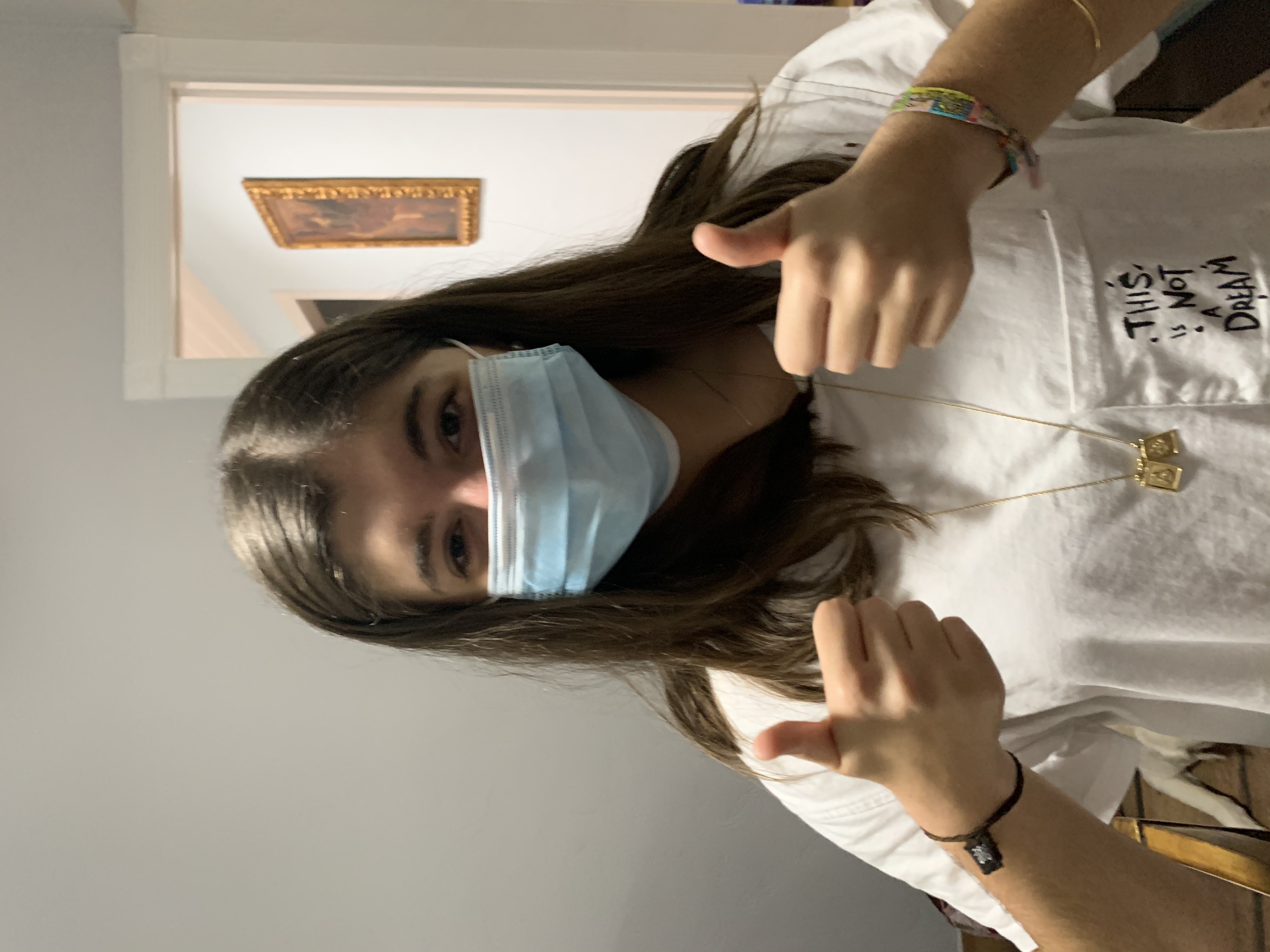 The student's selfie submission